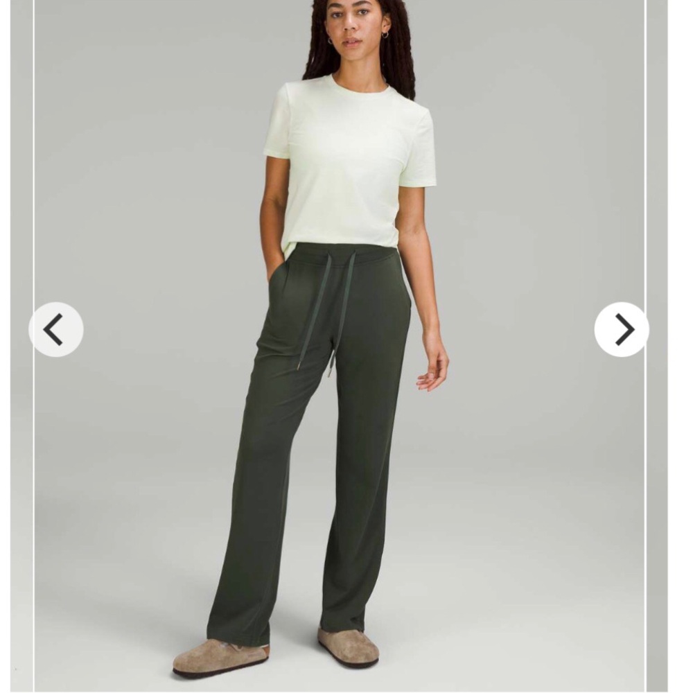 EUC Lululemon Ready to Rulu Straight-Leg High-Rise Pant Smoked Spruce size 4
